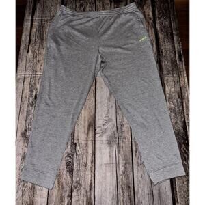 NEW Asics Jogger Sweatpants Fleece Mens 2XL Drawstring Gray MSRP $50